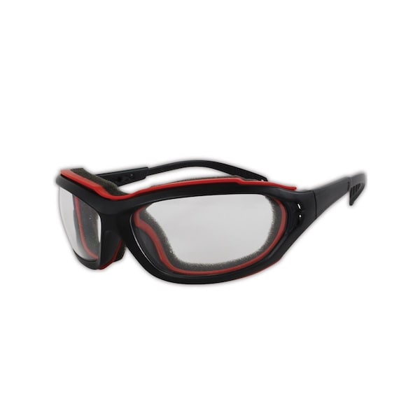 Onyx Y85, Safety Glasses, Anti-Fog, Clear Lens, Black Frame, 1 PR